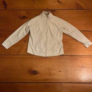 Men’s cream colored zip up
